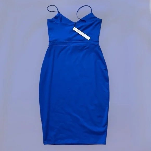 Susana Monaco Cut-Out Center Sapphire Dress